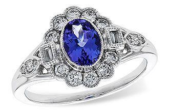 A275-37603: LDS RG .80 TANZANITE 1.20 TGW (7x5MM OV)