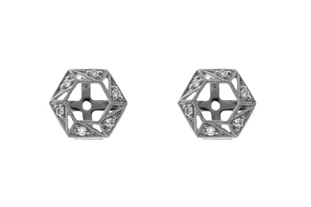 D000-90285: EARRING JACKETS .08 TW (FOR 0.50-1.00 CT TW STUDS)