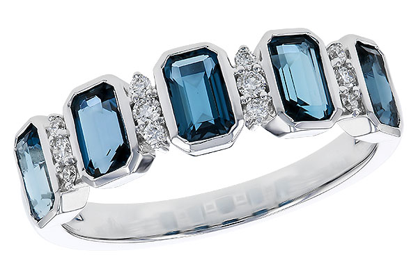 D275-39394: LDS RG 1.46 TW LONDON BLUE TOPAZ 1.58 TGW