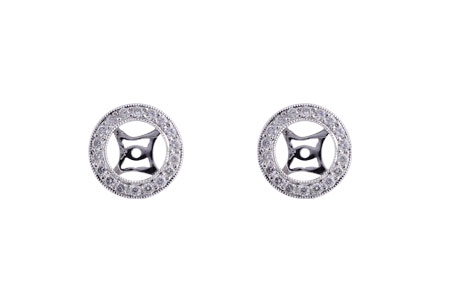 E184-51203: EARRING JACKET .32 TW (FOR 1.50-2.00 CT TW STUDS)