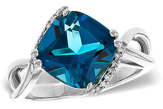 L275-43048: LDS RG 4.42 LONDON BLUE TOPAZ 4.50 TGW (10MM LBT)